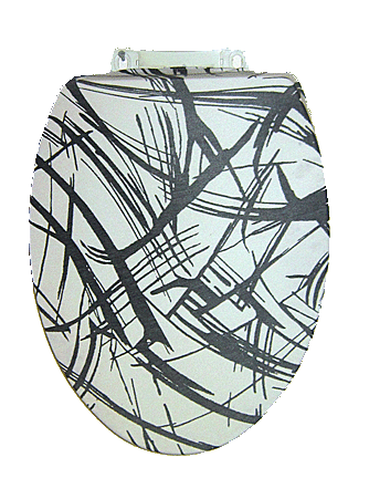 toilet seat lid cover from dress