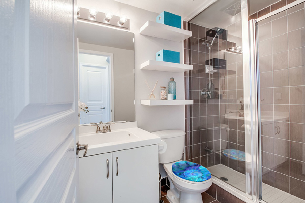 inexpensive bathroom ideas brighten bath with aqua toilet seat lid cover