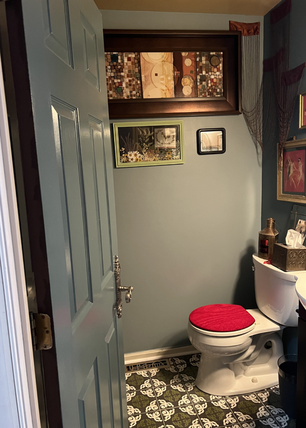 jennifers red toilet seat lid cover