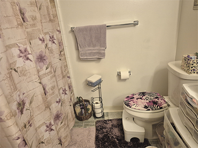 Marcias purple black bathroom toilet seat lid cover