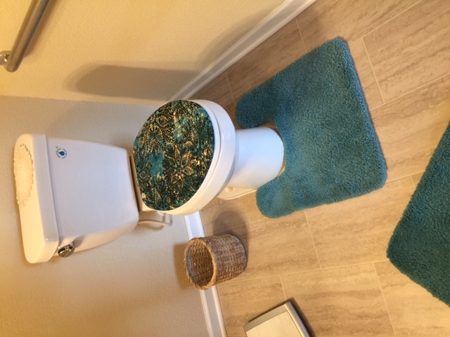 turquoise toilet seat lid covers