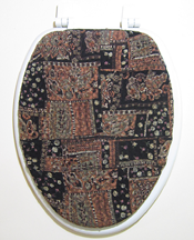 earthy bathroom idea toilet seat lid cover