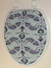 pale blue bathroom idea toilet seat lid cover
