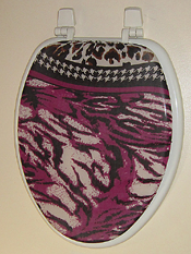 inexpensive bathroom idea wild toilet seat lid cover