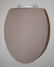 Beige 3d toilet seat lid cover