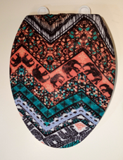 super soft India elephant design bathroom toilet seat lid cover