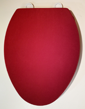 Solid red toilet seat lid cover