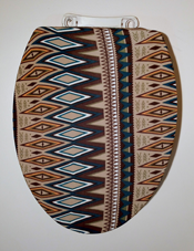 earthy colors bathroom toilet seat lid cover