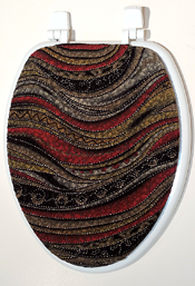 red gld black toilet seat lid cover