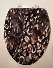 brown black white designer toilet seat lid cover
