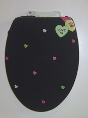 valentine bathroom idea toilet seat lid cover