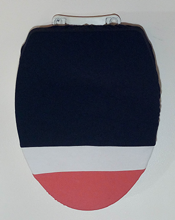  Orange black and white heavy duty toilet seat lid cover