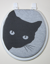 funny cat toilet seat lid cover