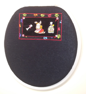 cute puppy dog bathroom idea toilet seat lid cover