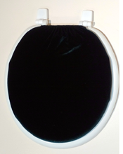 green velvet toilet seat lid cover
