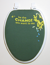 be the change you want to be  lid cover