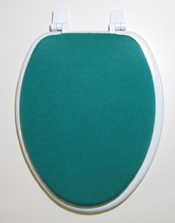 turquoise toilet seat lid cover