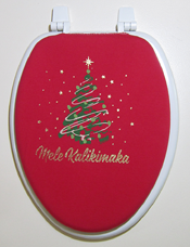 mele kalikimaka merry christmas tree toilet seat lid cover