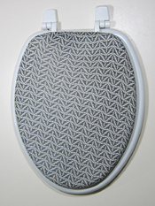 unique masculine gift or bathroom idea black and tan standard toilet seat lid cover