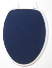 navy blue standard  toilet seat lid cover