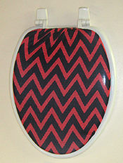 bathroom idea red and black chevron zig zag charlie brown toilet seat lid cover