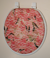 small pink coral bathroom idea lid cover