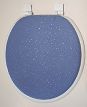 lavender with sparkles toilet seat lid cover