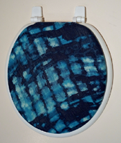 aqua blue small bathroom idea lid cover
