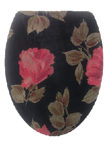 toilet seat lid cover made from dress